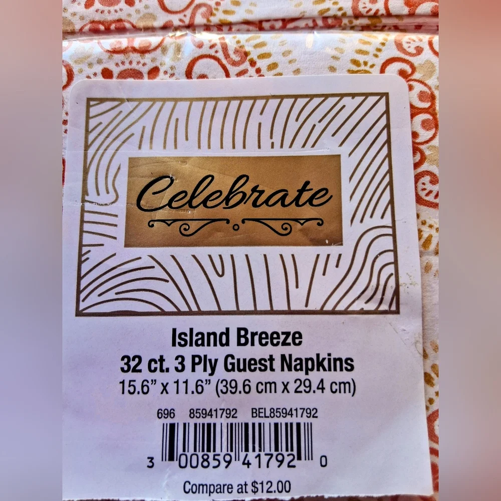 NEW 6 Packs Of Party Napkins By CELEBRATE, 32 Ct Each Pack